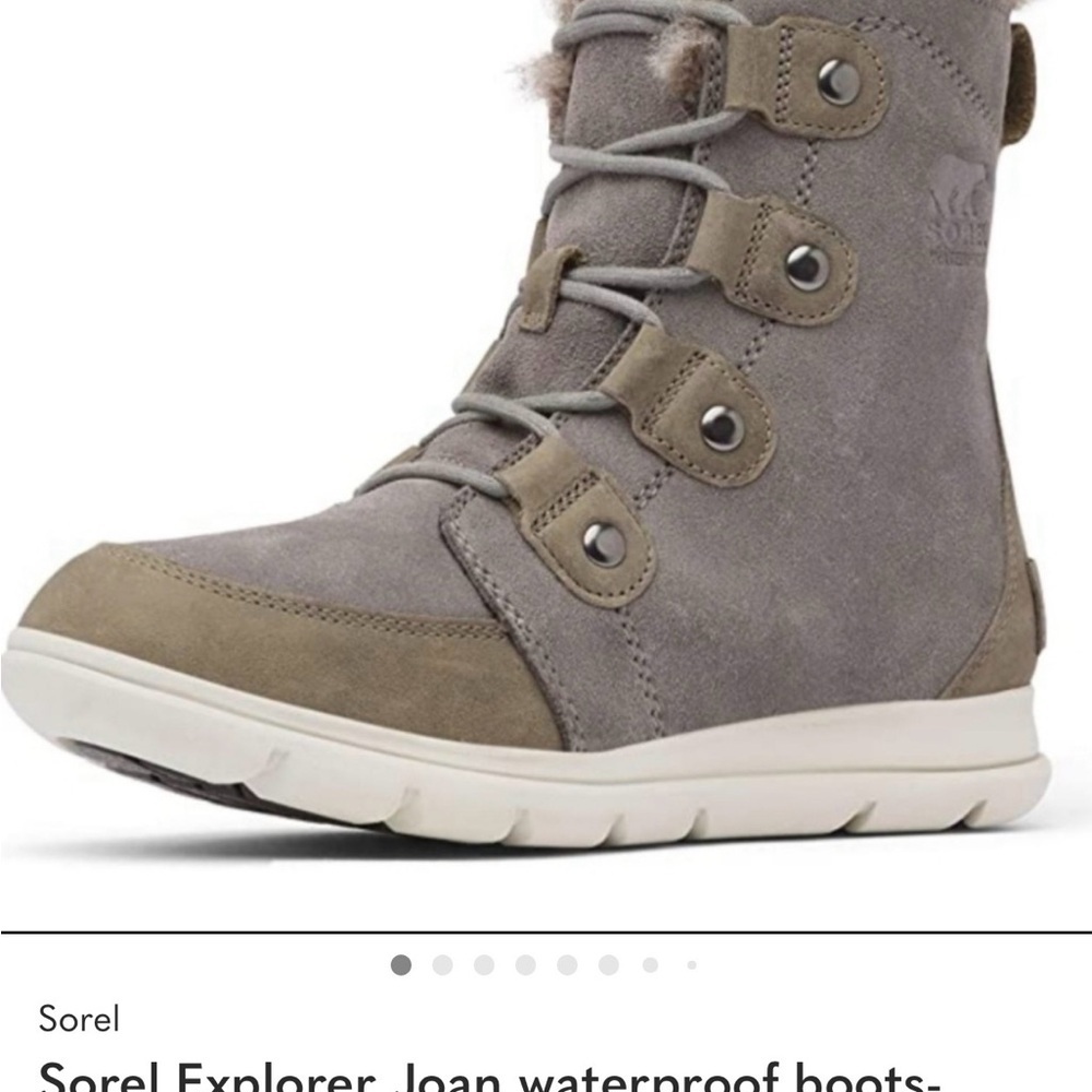 Sorel explorer Joan waterproof winter boots warm lace up boots size 8 outdoorsy